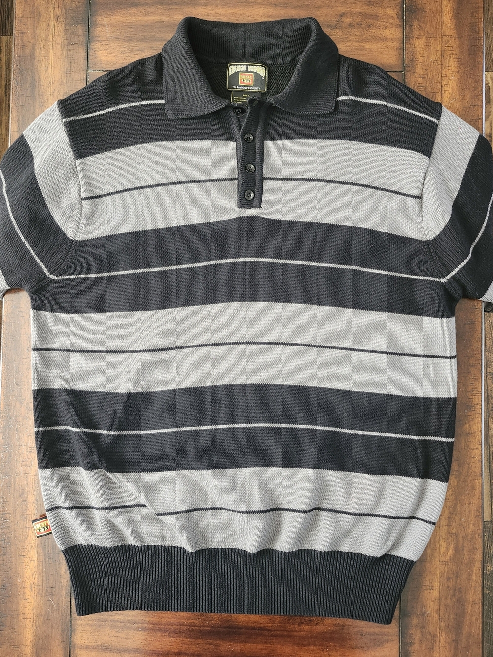 Official Charlie Brown FB County Knit Polo Shirt Mens Large